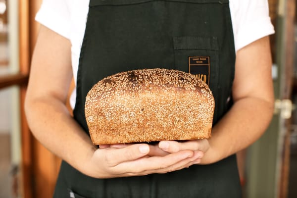 A fresh Falco loaf at the new location in Collingwood